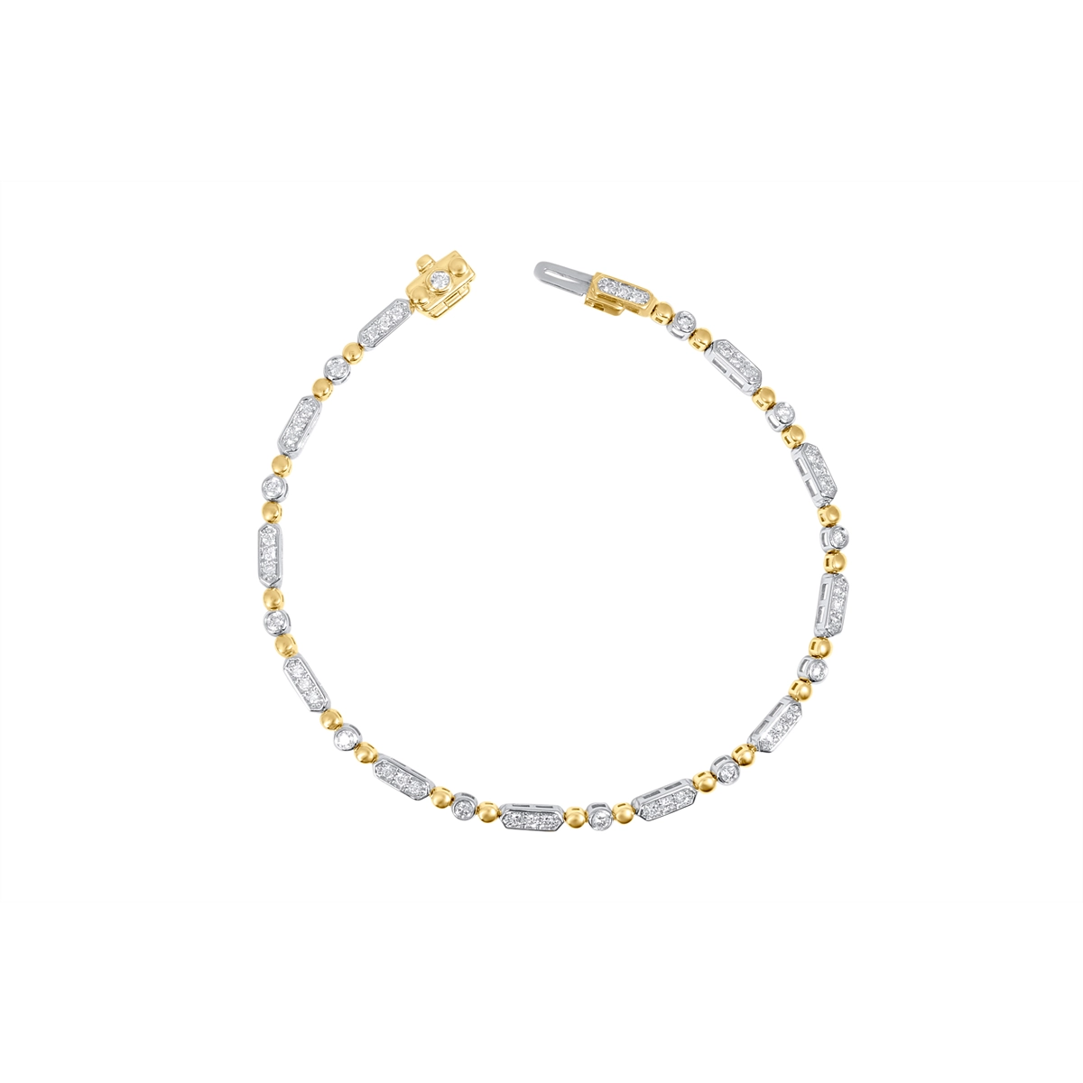 Bracelets Bracelets in Mixed Metals containing Diamond 462792
