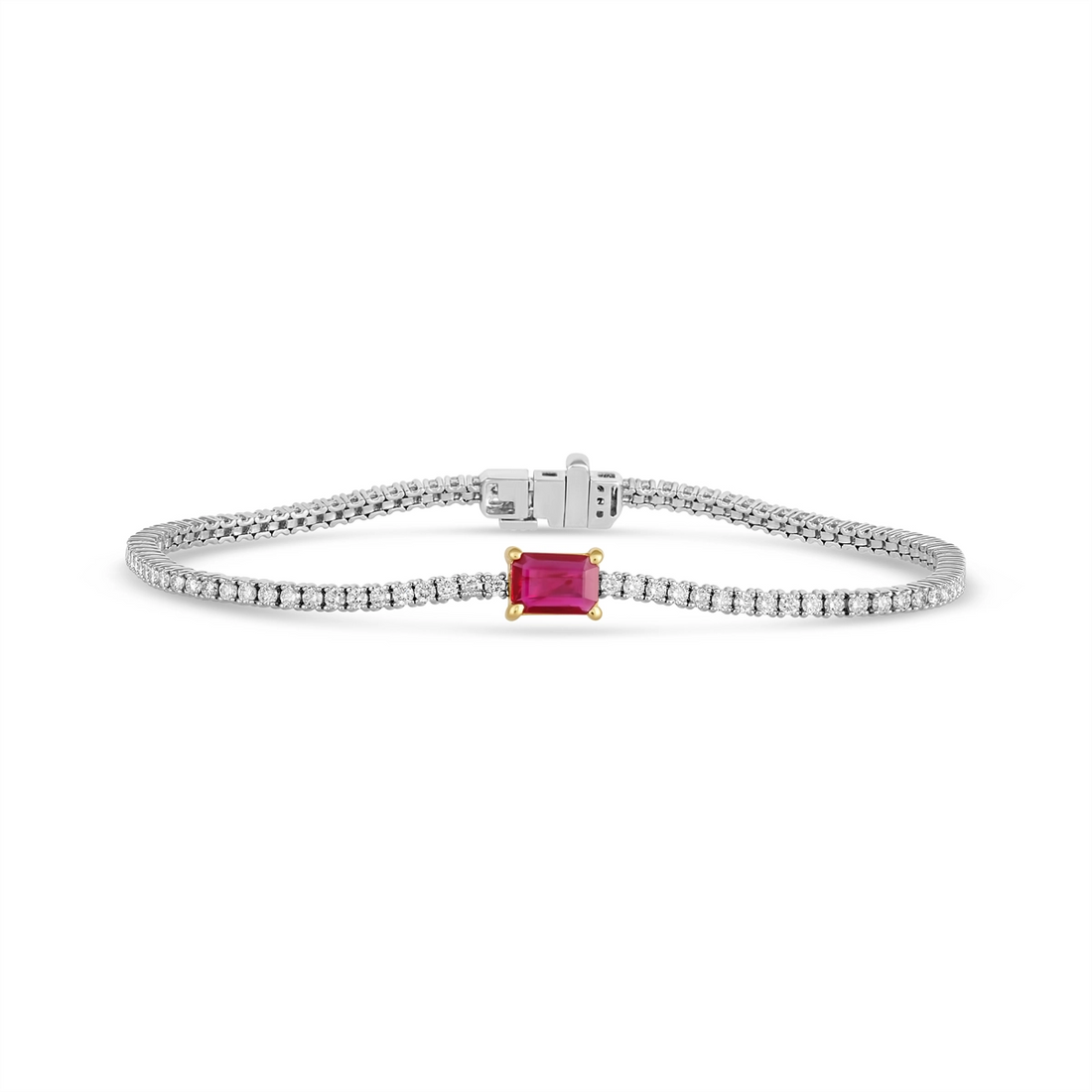 Bracelets Bracelets in Mixed Metals containing Multi-gemstone, Diamond, Ruby 462795