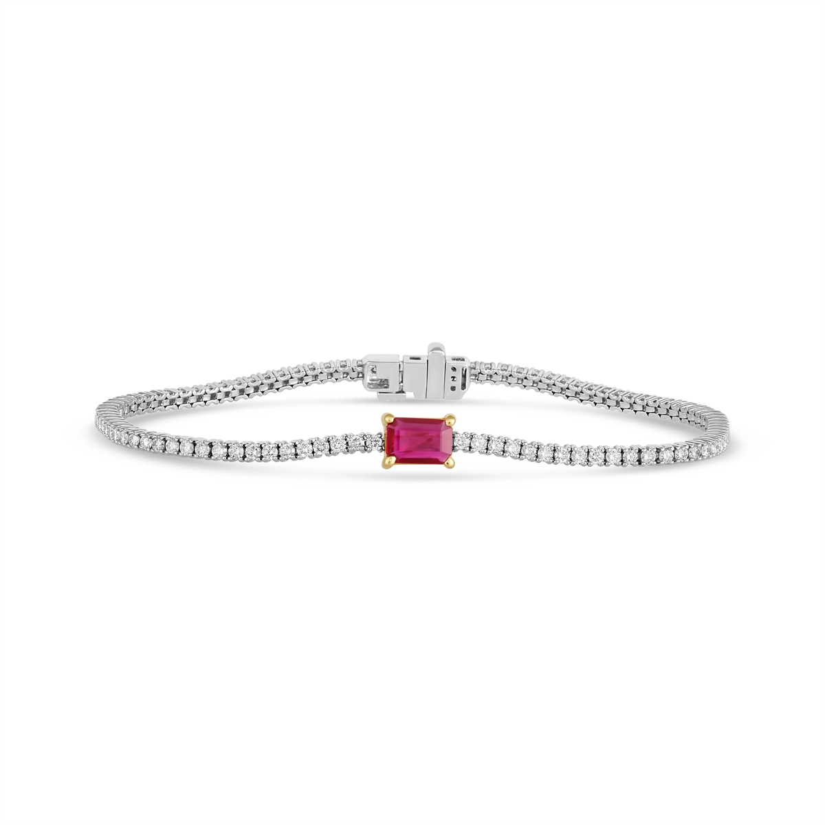Bracelets Bracelets in Mixed Metals containing Multi-gemstone, Diamond, Ruby 462795