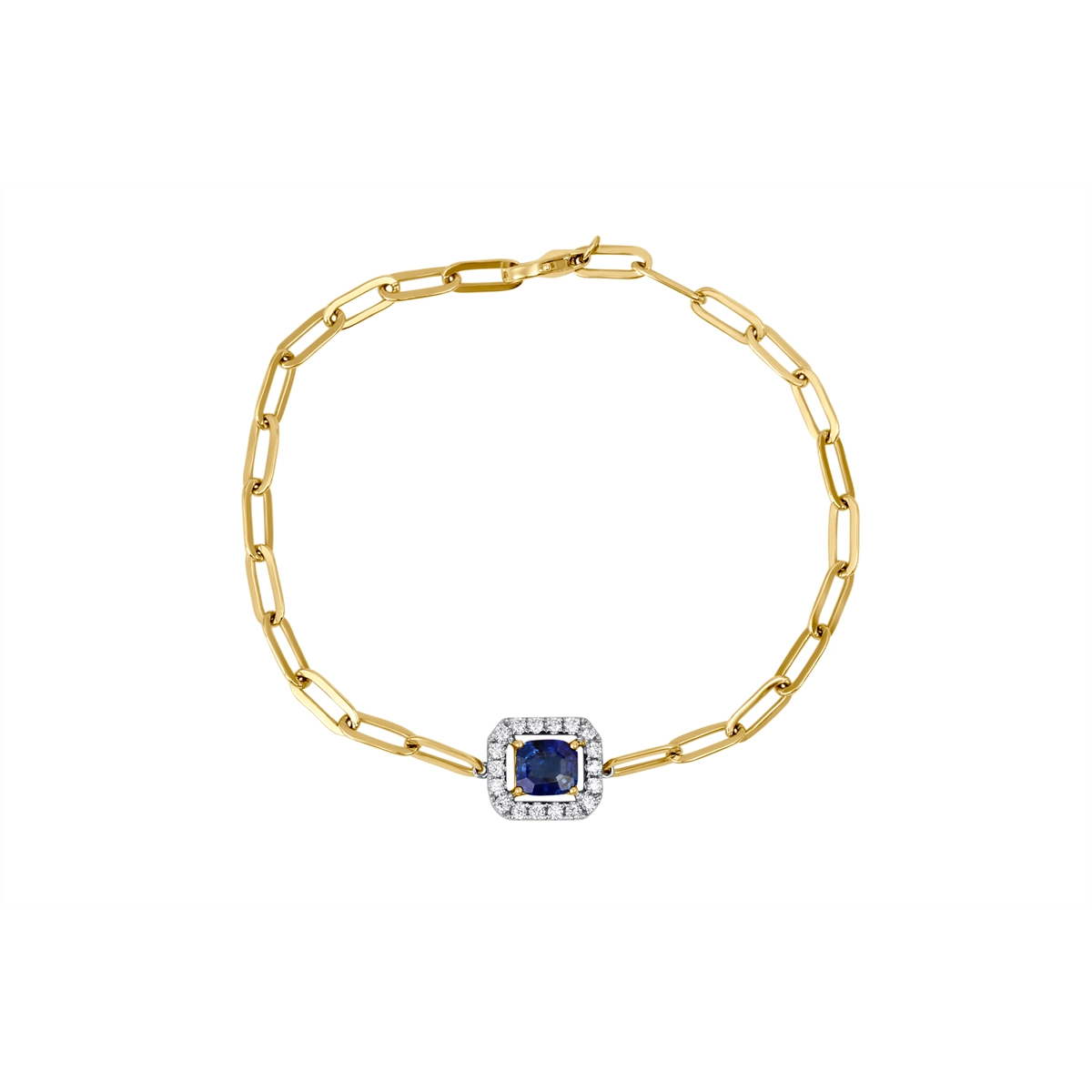 Bracelets Bracelets in Mixed Metals containing Multi-gemstone, Diamond, Sapphire 462797