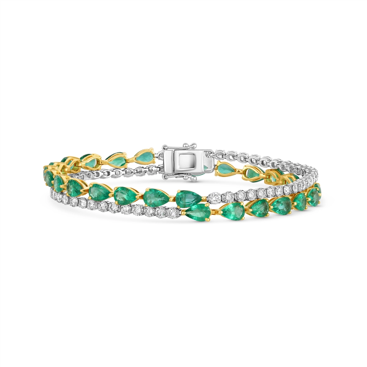 Bracelets Bracelets in Mixed Metals containing Multi-gemstone, Diamond, Emerald 462802