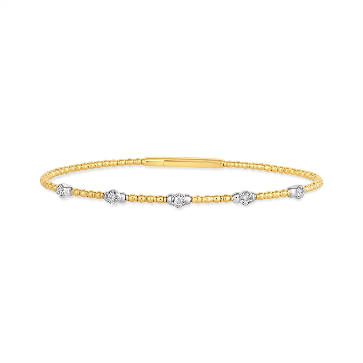 Bracelets Bracelets in Mixed Metals containing Diamond 462813