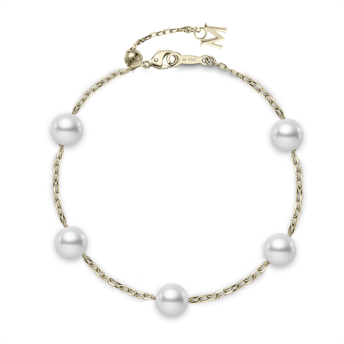 Mikimoto Bracelets in Yellow Gold containing Pearl MDQ10079AXXK
