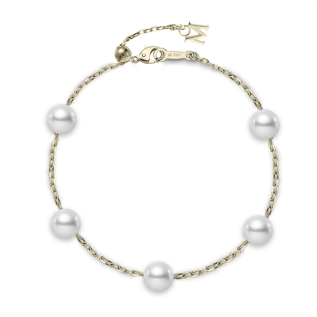 Mikimoto Bracelets in Yellow Gold containing Pearl MDQ10079AXXK