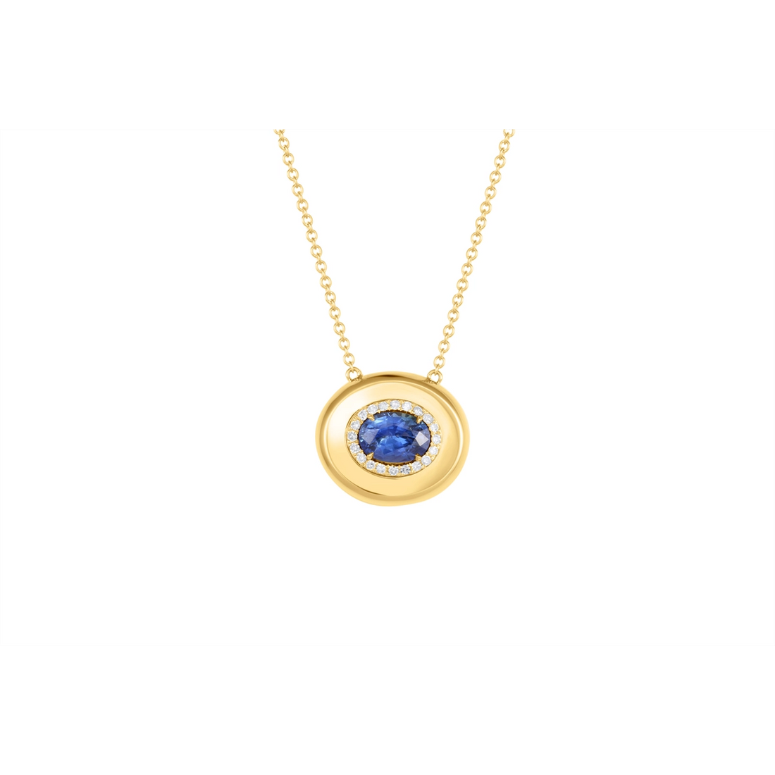 Necklaces Necklaces in Yellow Gold containing Multi-gemstone, Diamond, Sapphire 462890