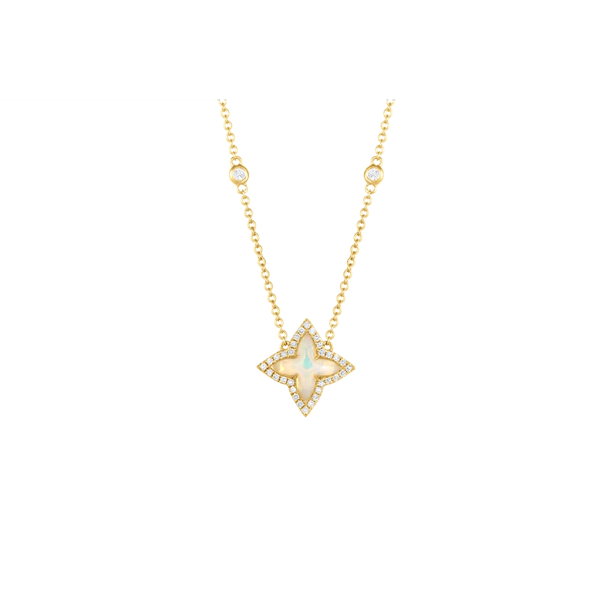 Necklaces Necklaces in Yellow Gold containing Opal, Multi-gemstone, Diamond 462898
