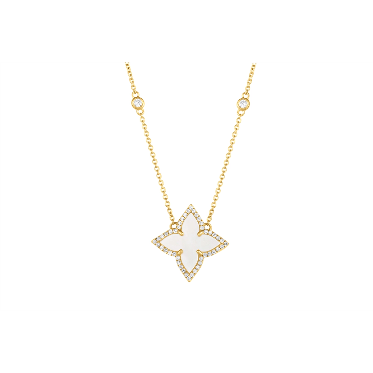Necklaces Necklaces in Yellow Gold containing Mother of pearl, Multi-gemstone, Diamond 462900
