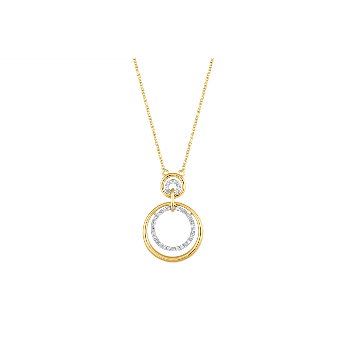 Necklaces Necklaces in Mixed Metals containing Diamond 462910