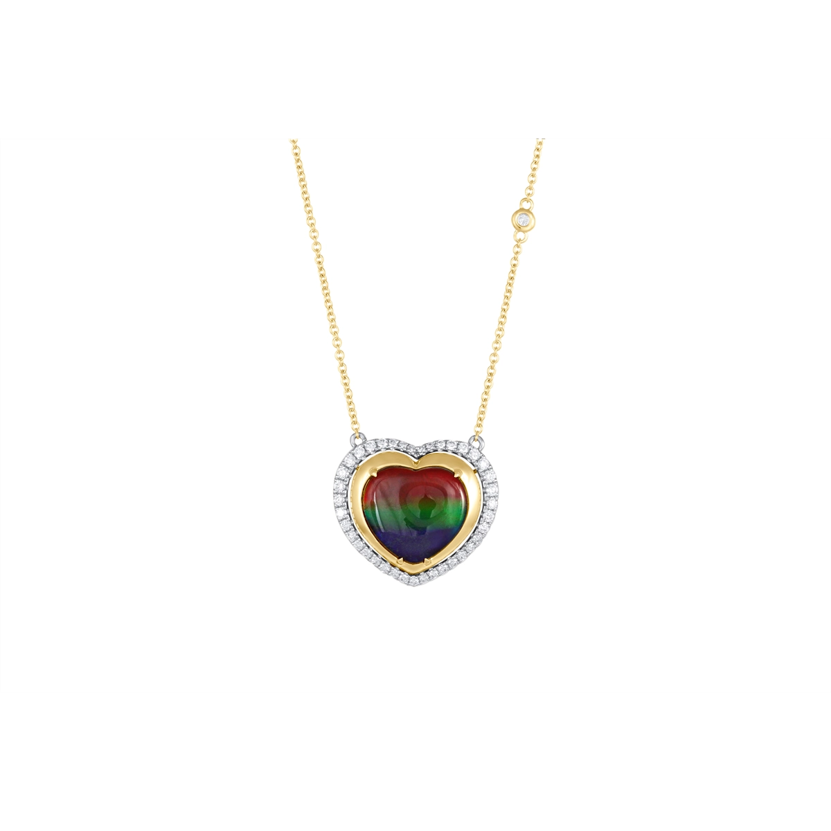 Necklaces Necklaces in Mixed Metals containing Other, Multi-gemstone, Diamond 462917