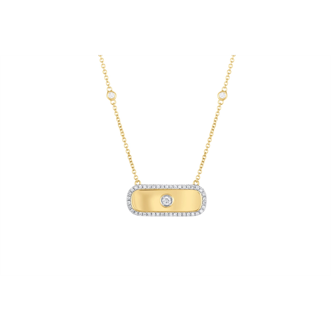 Necklaces Necklaces in Mixed Metals containing Diamond 462920