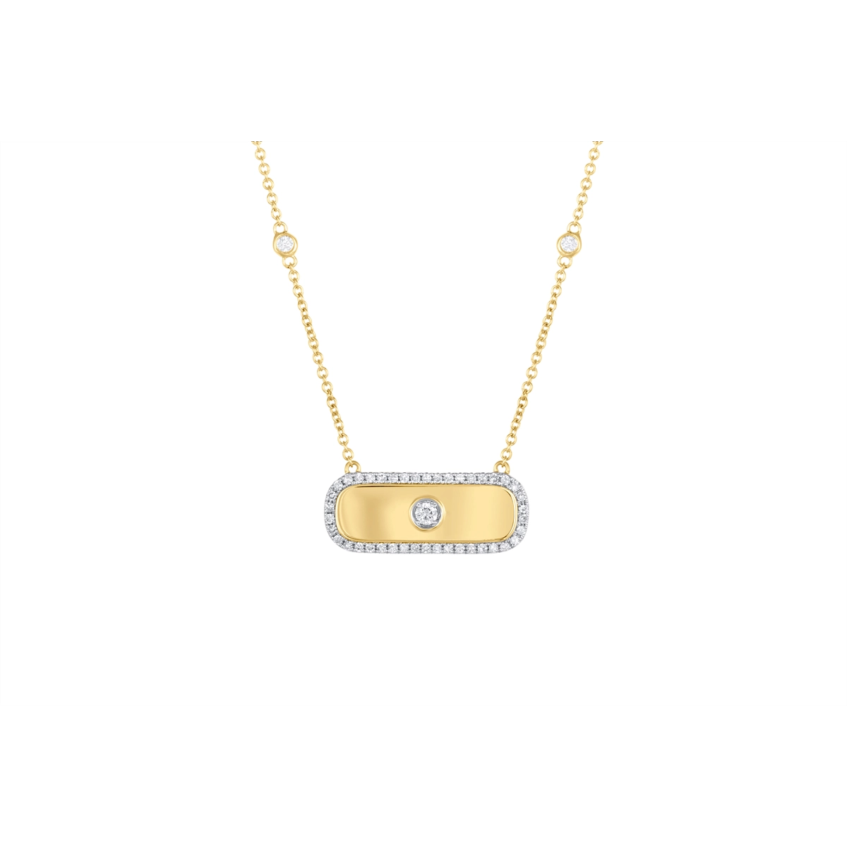 Necklaces Necklaces in Mixed Metals containing Diamond 462920