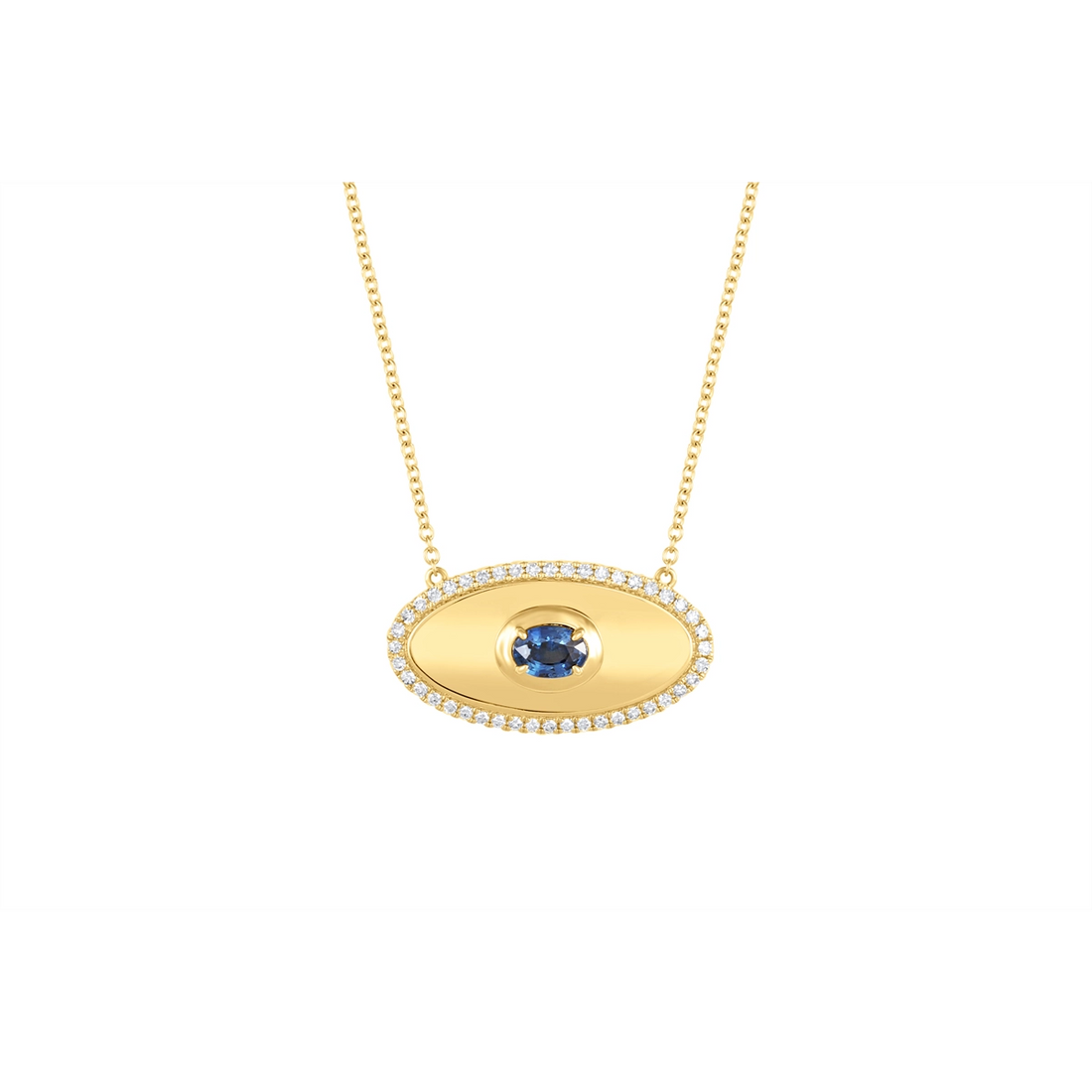 Necklaces Necklaces in Yellow Gold containing Multi-gemstone, Diamond, Sapphire 462930