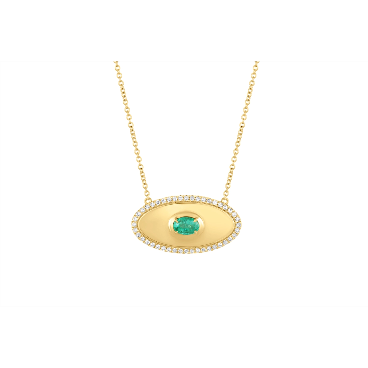 Necklaces Necklaces in Yellow Gold containing Multi-gemstone, Diamond, Emerald 462931