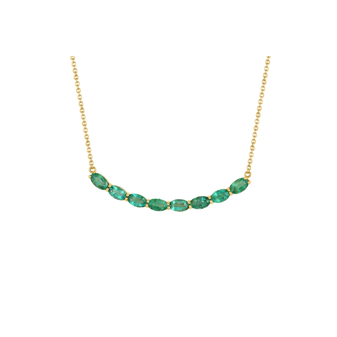 Necklaces Necklaces in Yellow Gold containing Emerald 462940