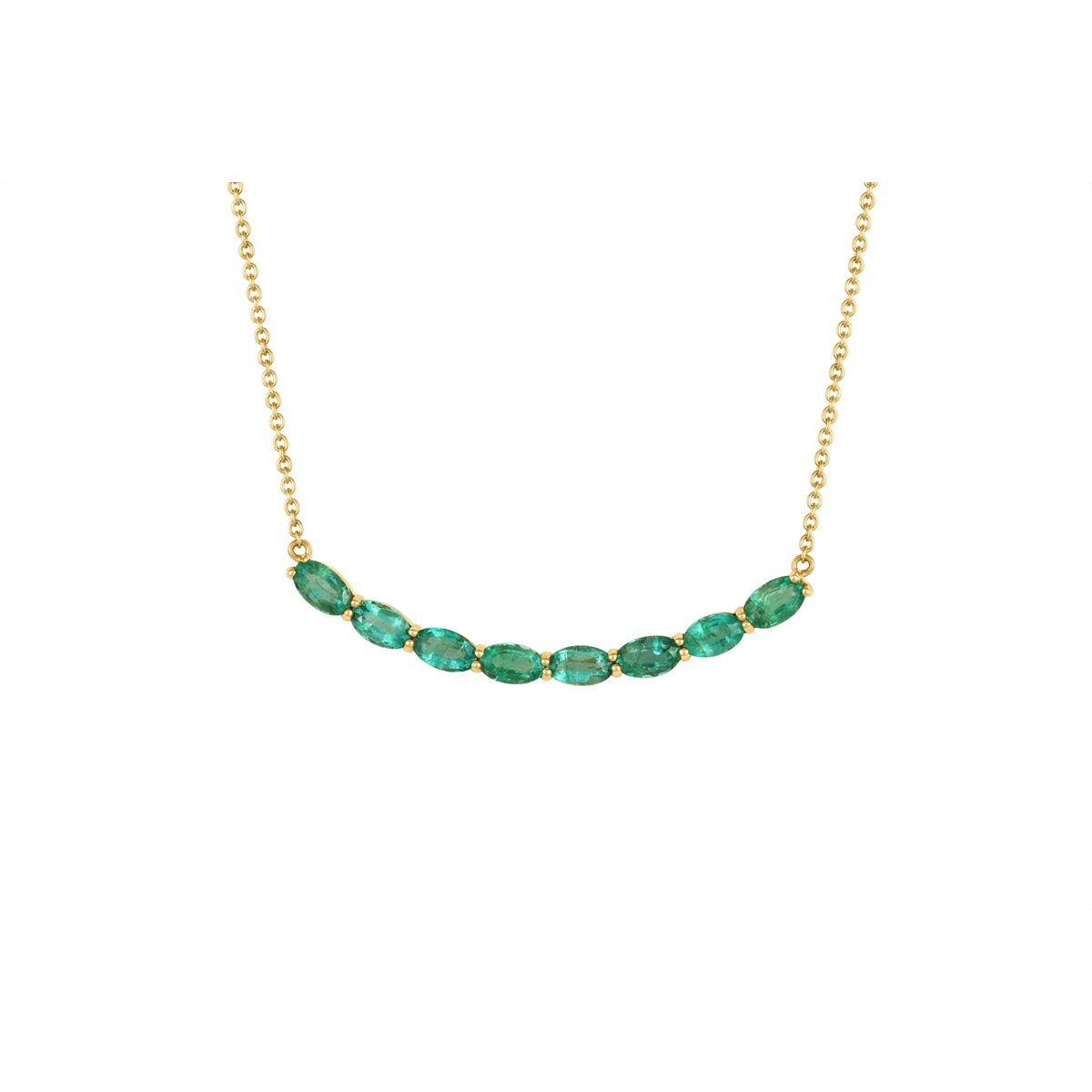 Necklaces Necklaces in Yellow Gold containing Emerald 462940