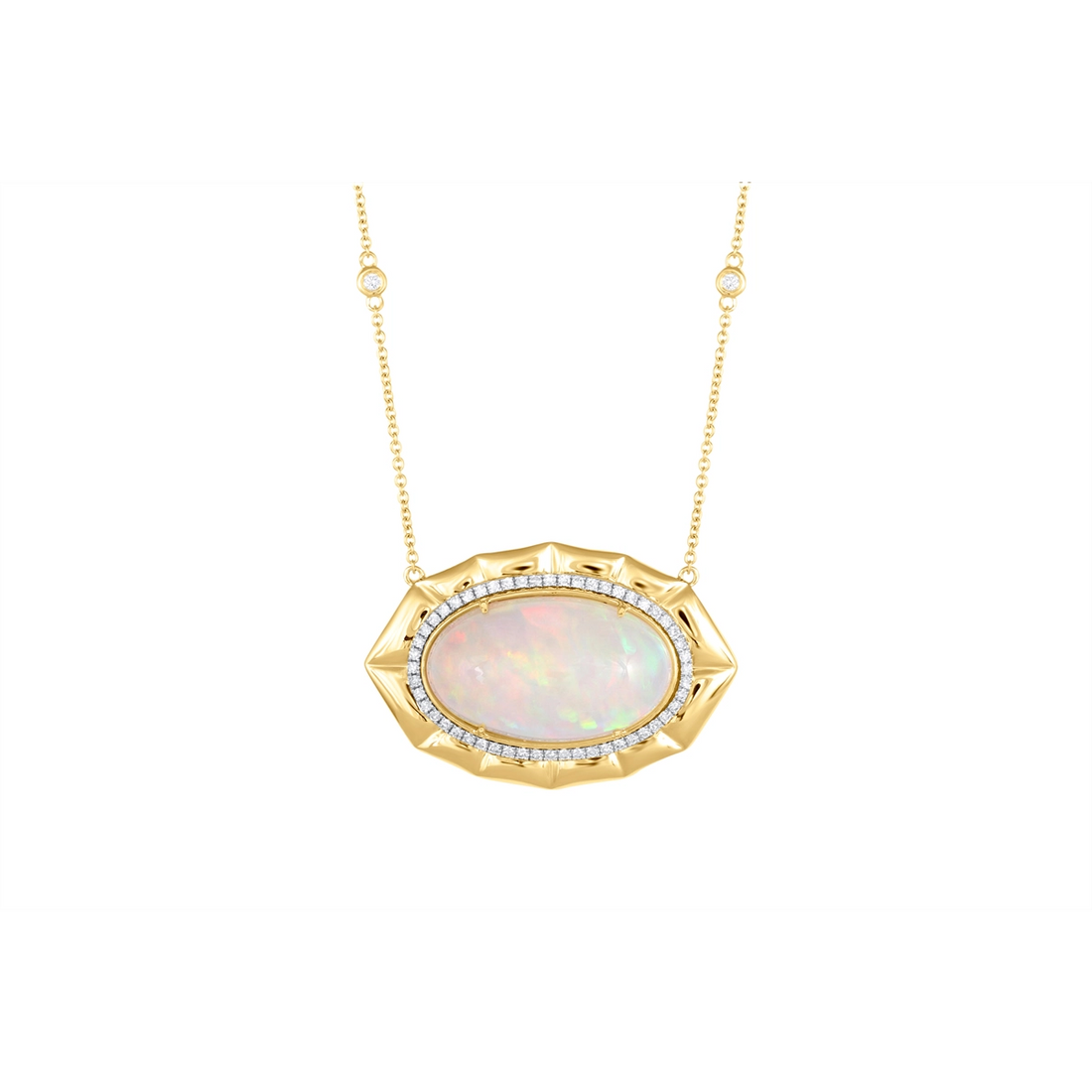 Necklaces Necklaces in Mixed Metals containing Opal, Multi-gemstone, Diamond 462941