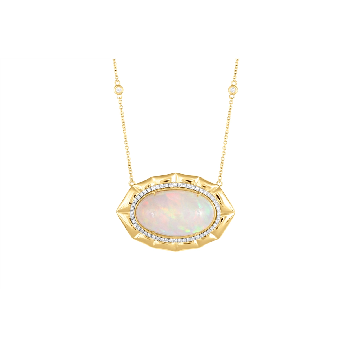 Necklaces Necklaces in Mixed Metals containing Opal, Multi-gemstone, Diamond 462941