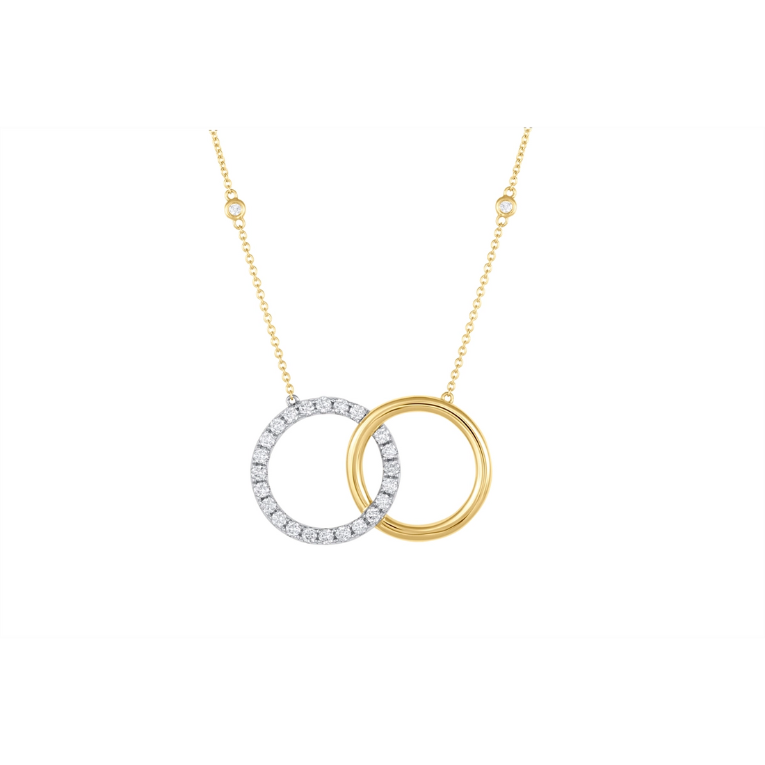 Necklaces Necklaces in Mixed Metals containing Diamond 462943