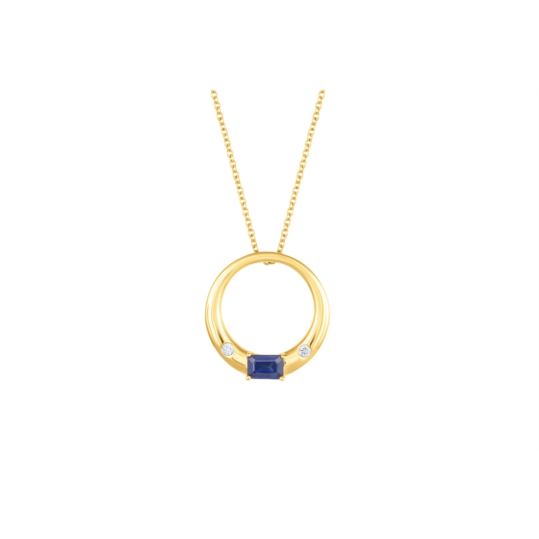 Necklaces Necklaces in Yellow Gold containing Multi-gemstone, Diamond, Sapphire 462962