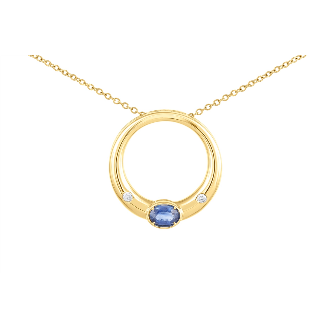 Pendants Pendants in Yellow Gold containing Multi-gemstone, Diamond, Sapphire 462964
