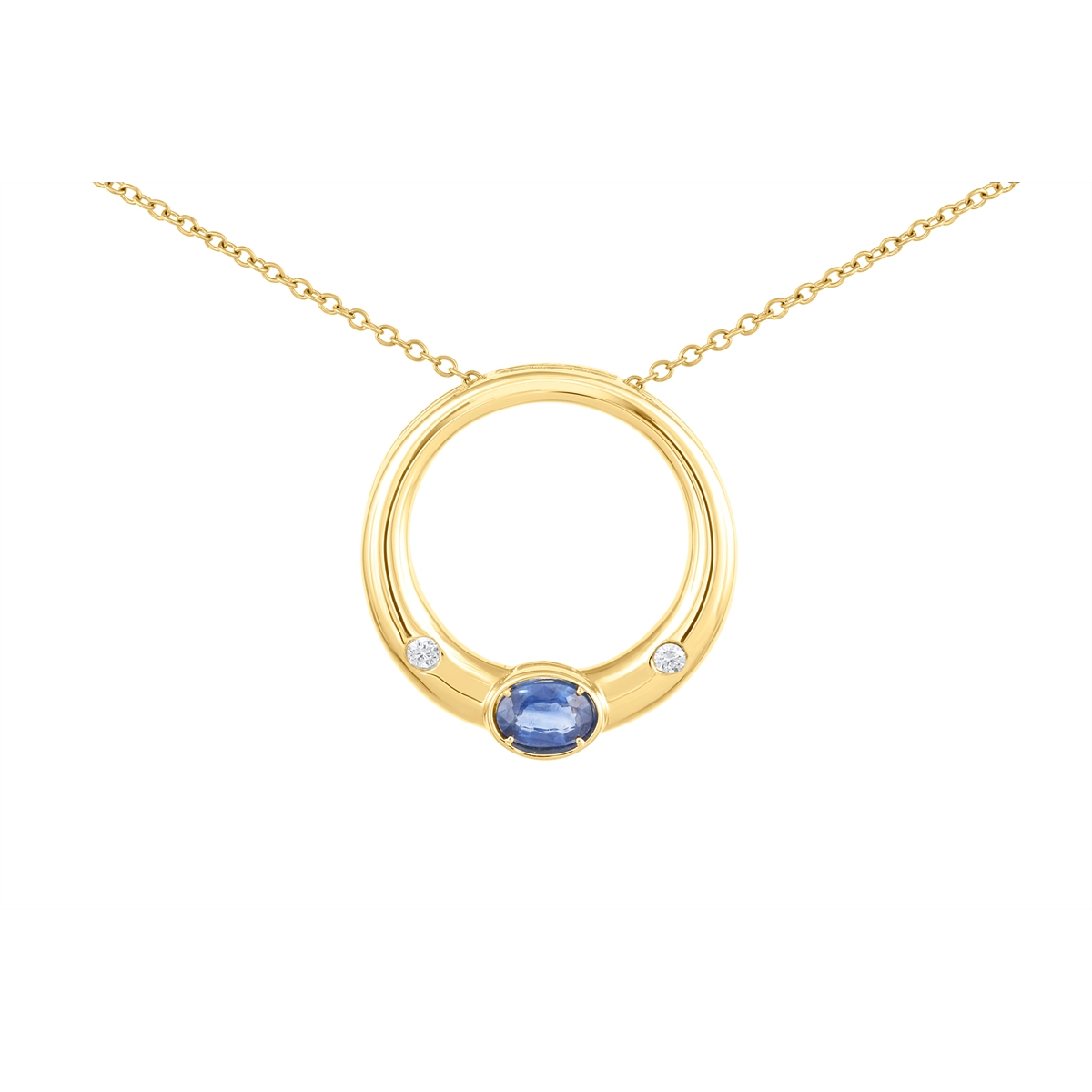 Pendants Pendants in Yellow Gold containing Multi-gemstone, Diamond, Sapphire 462964