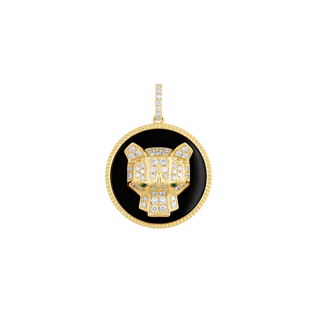 Pendants Pendants in Yellow Gold containing Black onyx, Other, Multi-gemstone, Diamond 462974