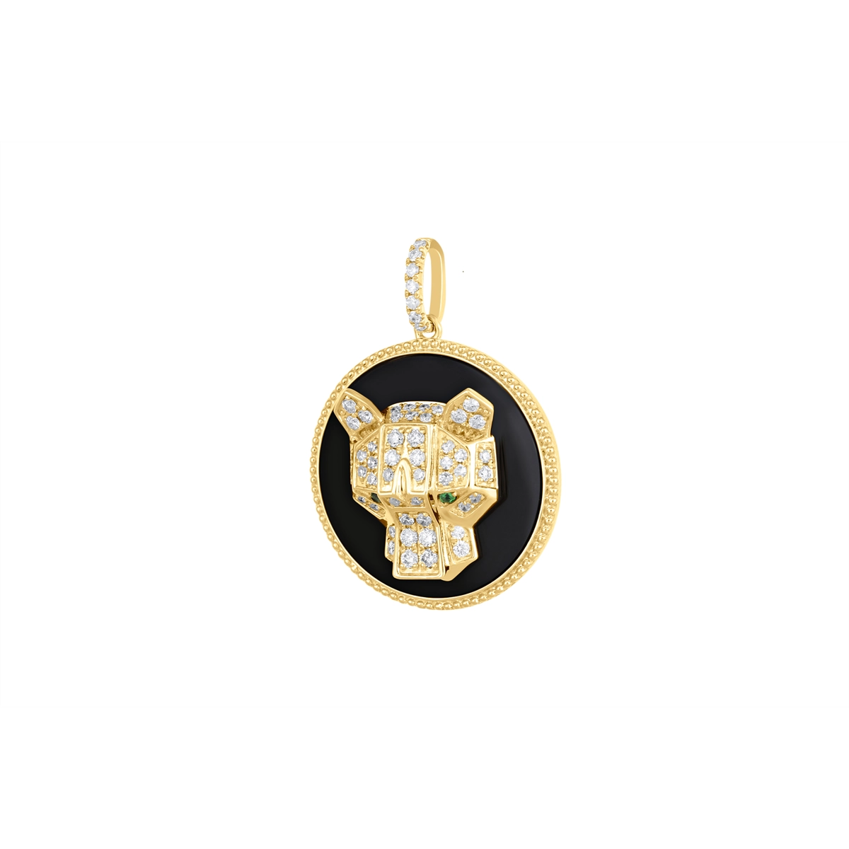 Pendants Pendants in Yellow Gold containing Black onyx, Other, Multi-gemstone, Diamond 462974