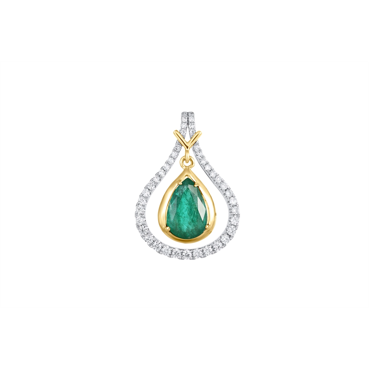 Pendants Pendants in Mixed Metals containing Multi-gemstone, Diamond, Emerald 462976