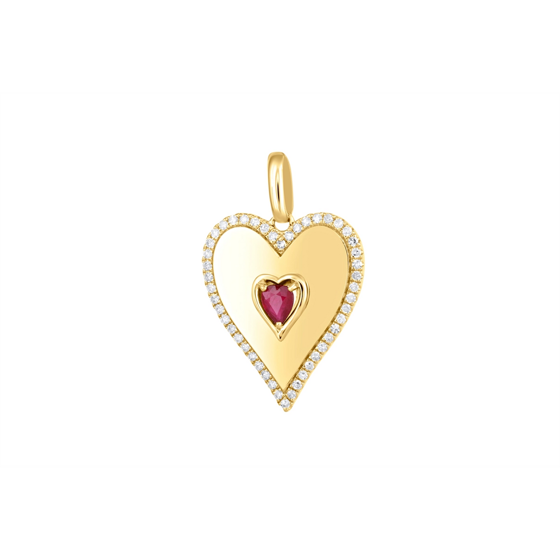 Pendants Pendants in Yellow Gold containing Multi-gemstone, Diamond, Ruby 462983