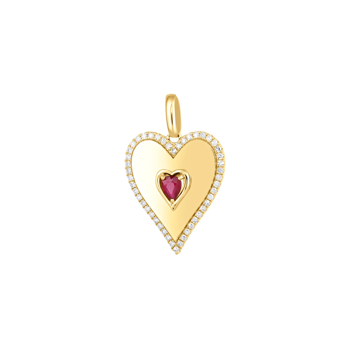 Pendants Pendants in Yellow Gold containing Multi-gemstone, Diamond, Ruby 462983