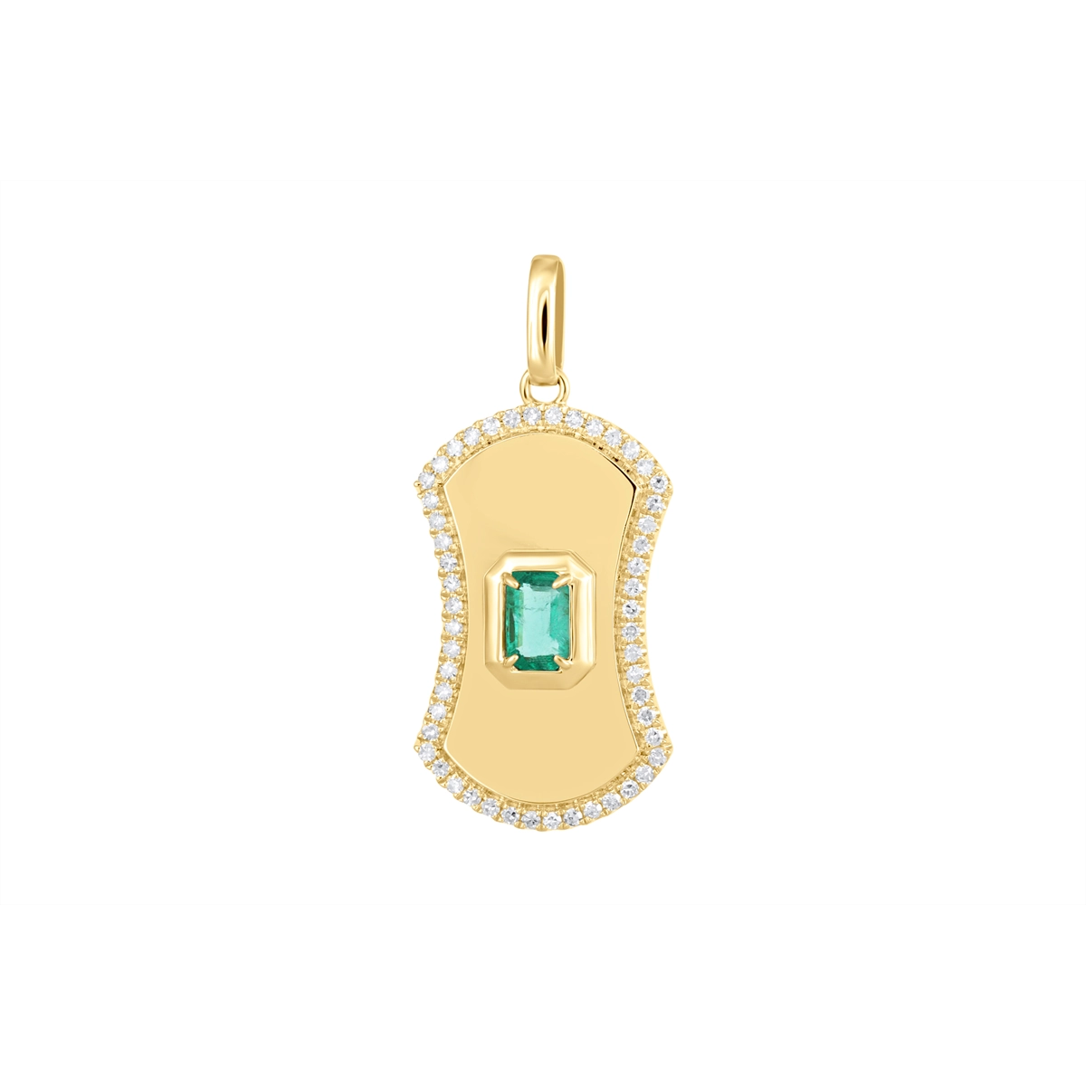 Pendants Pendants in Yellow Gold containing Multi-gemstone, Diamond, Emerald 462984