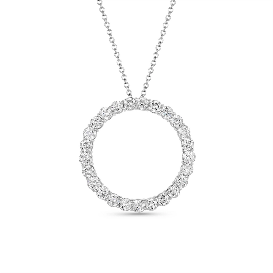 Roberto Coin Necklaces in White Gold containing Diamond 463029