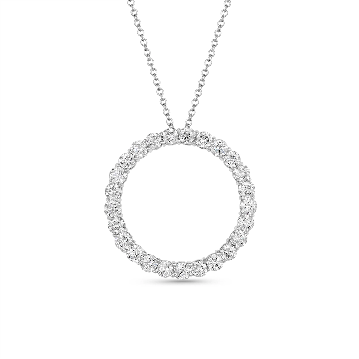 Roberto Coin Necklaces in White Gold containing Diamond 463029