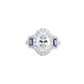 Other Engagement Rings in Platinum/Palladium containing Multi-gemstone, Diamond, Sapphire 463179