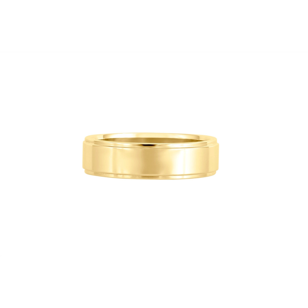 Mens Bands Wedding Rings in Yellow Gold FRE10:6003:P:HP