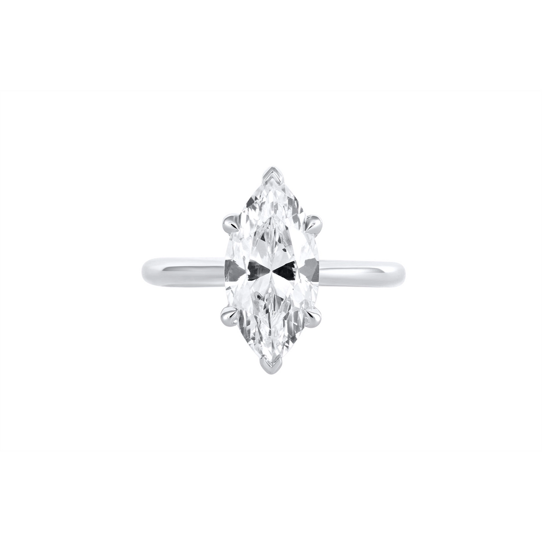 Tacori Engagement Rings in Platinum/Palladium containing Diamond HT 2580 MQ 14X7