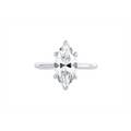 Tacori Engagement Rings in Platinum/Palladium containing Diamond HT 2580 MQ 14X7