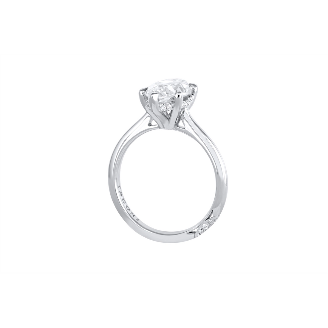 Tacori Engagement Rings in Platinum/Palladium containing Diamond HT 2580 MQ 14X7
