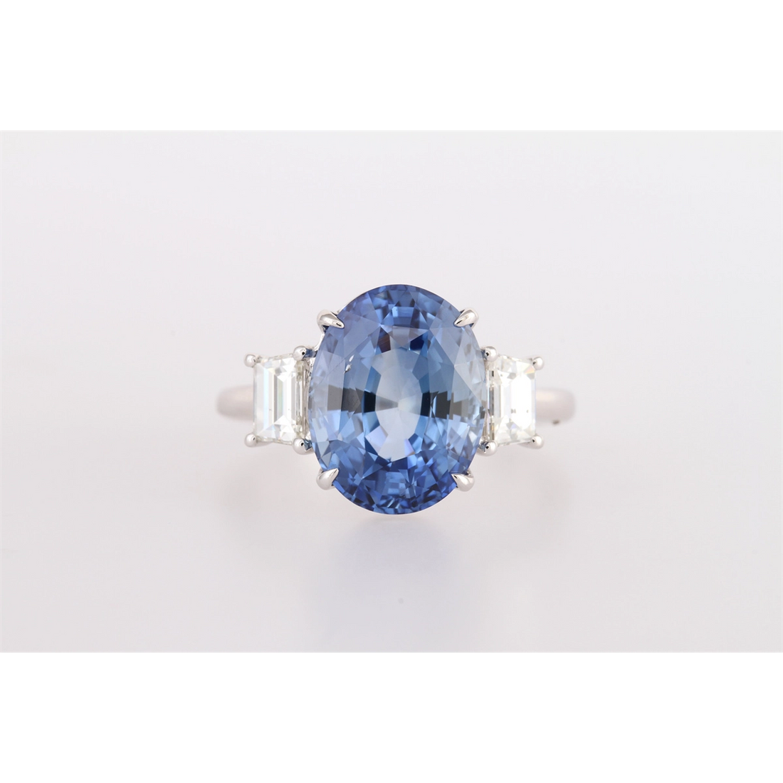 Rings Engagement Rings in White Gold containing Multi-gemstone, Diamond, Sapphire 463253