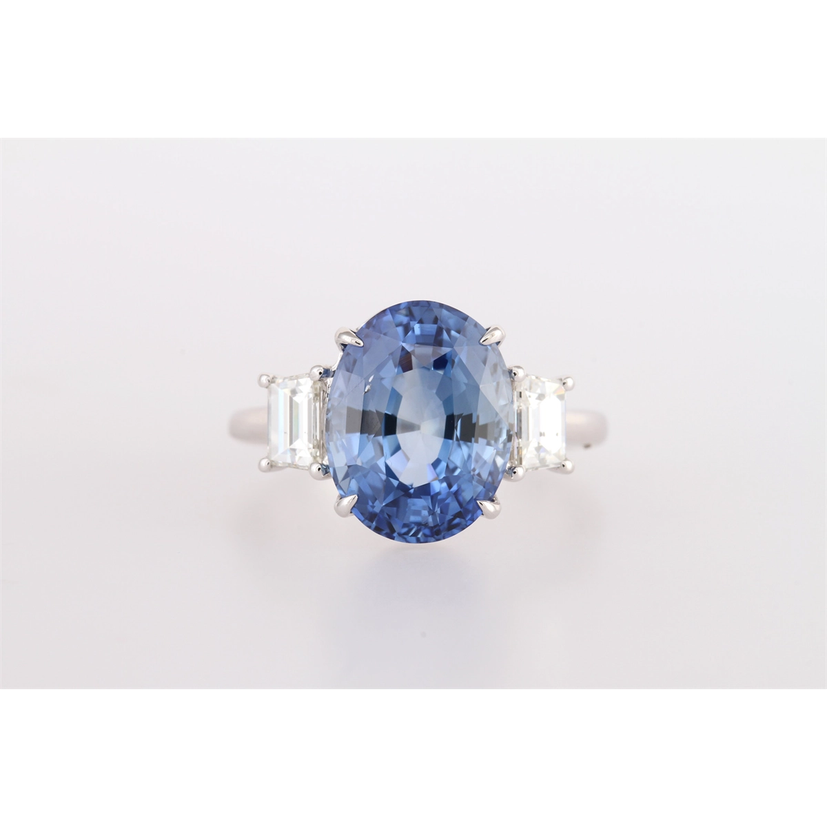 Rings Engagement Rings in White Gold containing Multi-gemstone, Diamond, Sapphire 463253