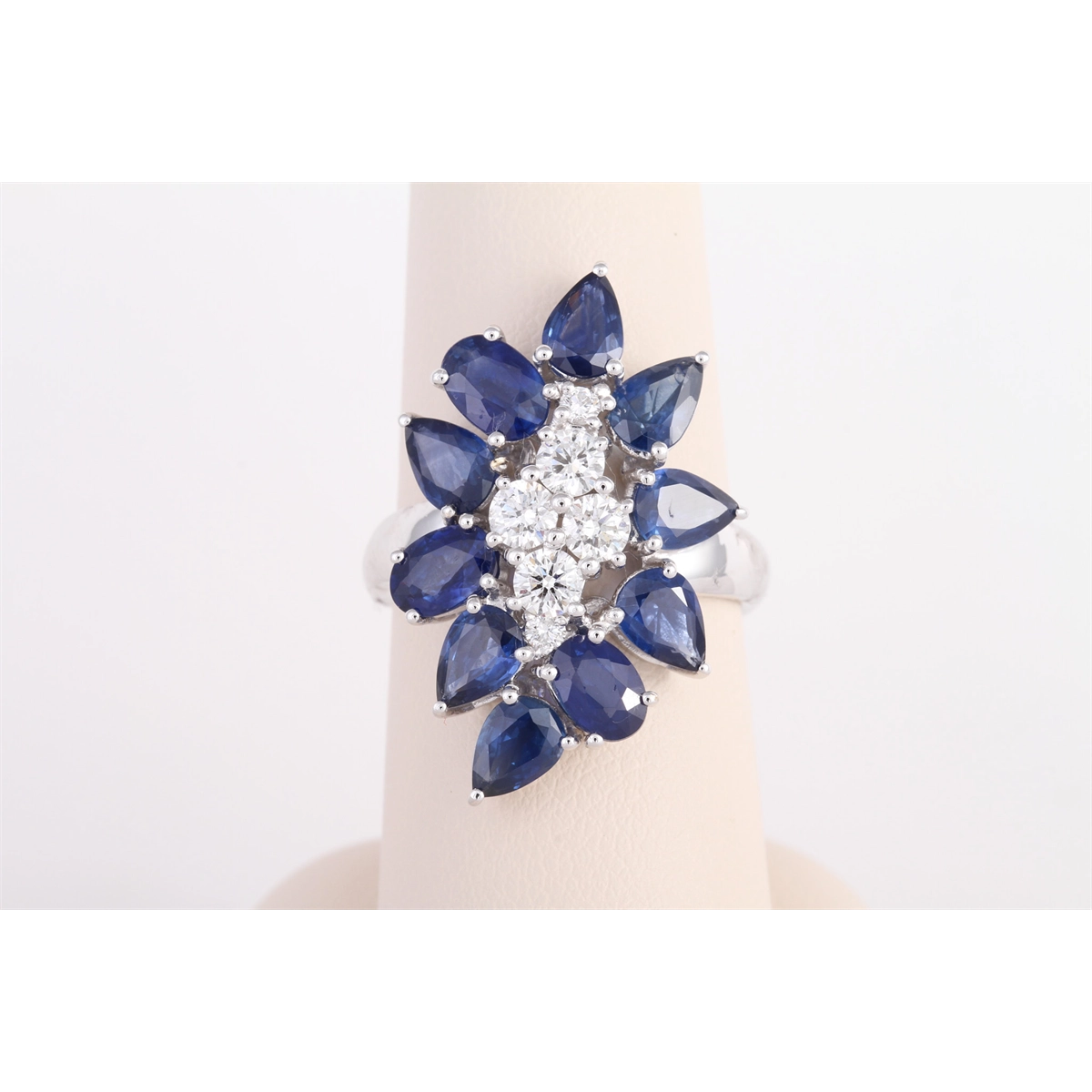 Rings Rings in White Gold containing Multi-gemstone, Diamond, Sapphire 463256