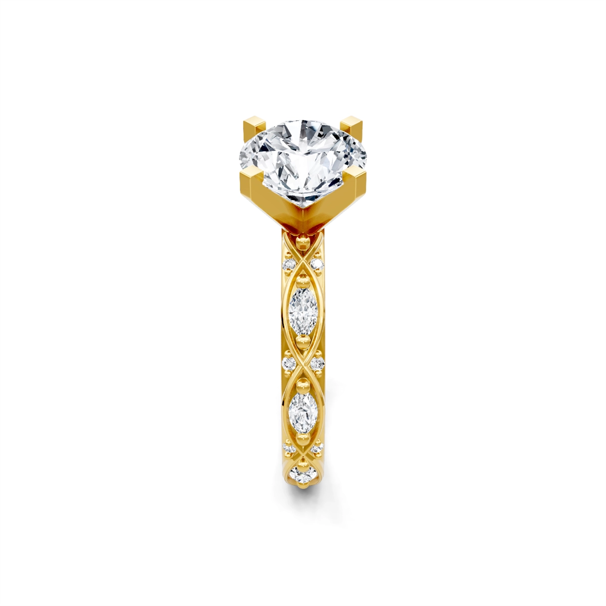 Engagement Collections Engagement Rings in Yellow Gold containing Diamond 463282