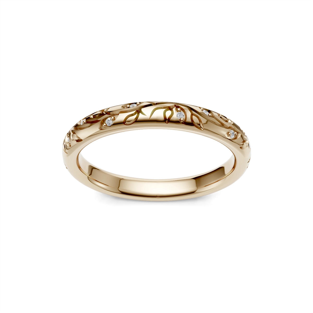 Wedding Bands Wedding Rings in Yellow Gold containing Diamond 463288