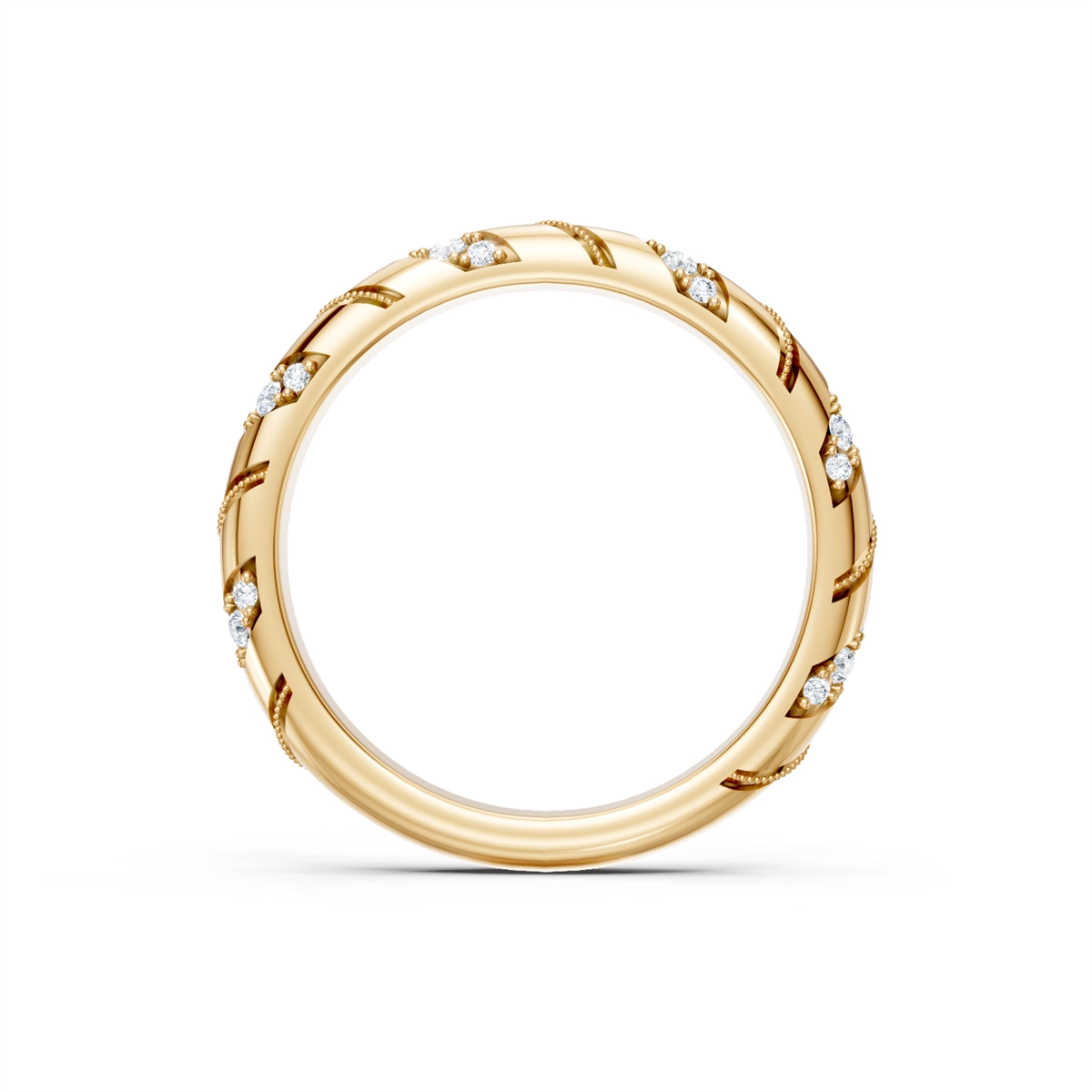 Wedding Bands Wedding Rings in Yellow Gold containing Diamond 463290