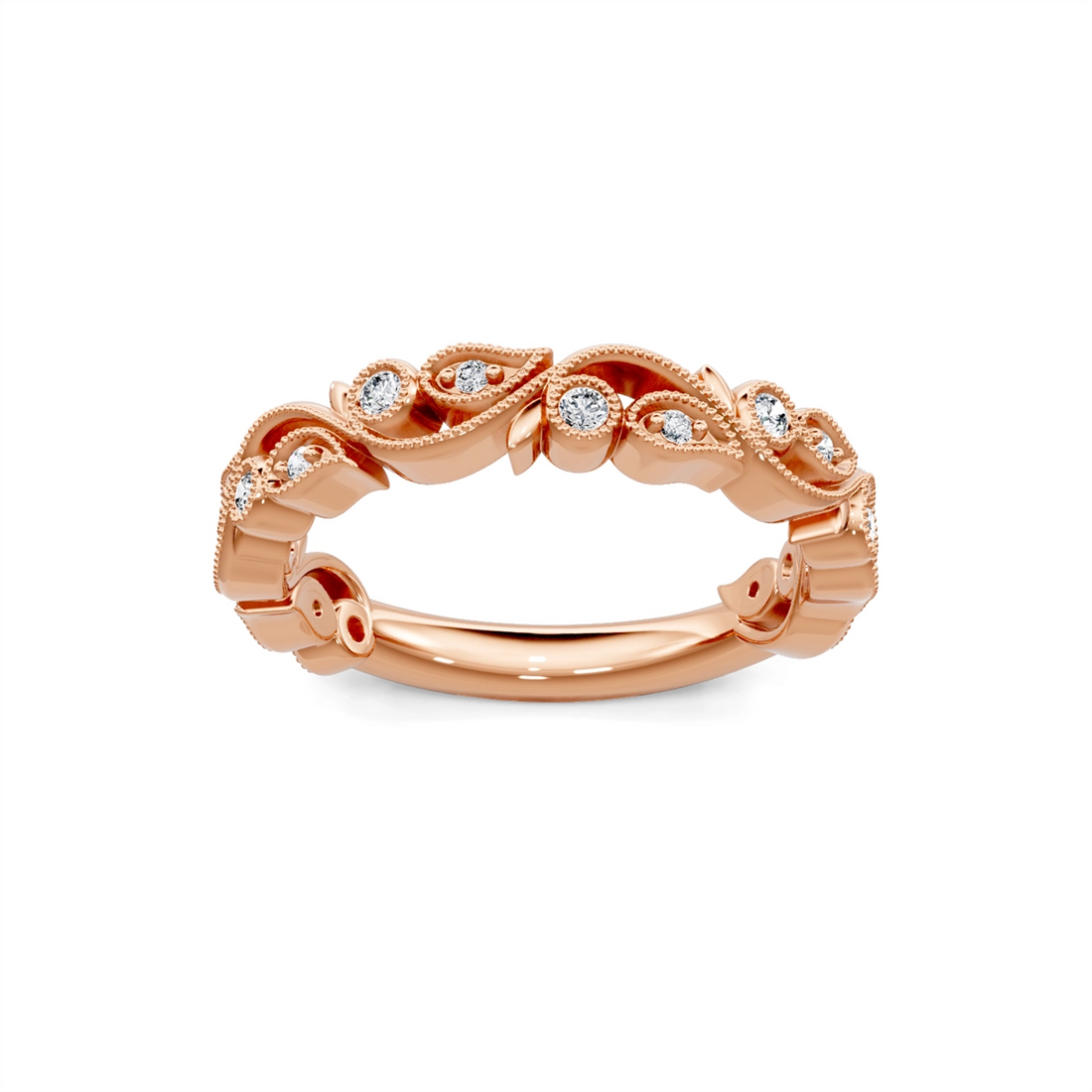 Wedding Bands Wedding Rings in Rose Gold containing Diamond 463292