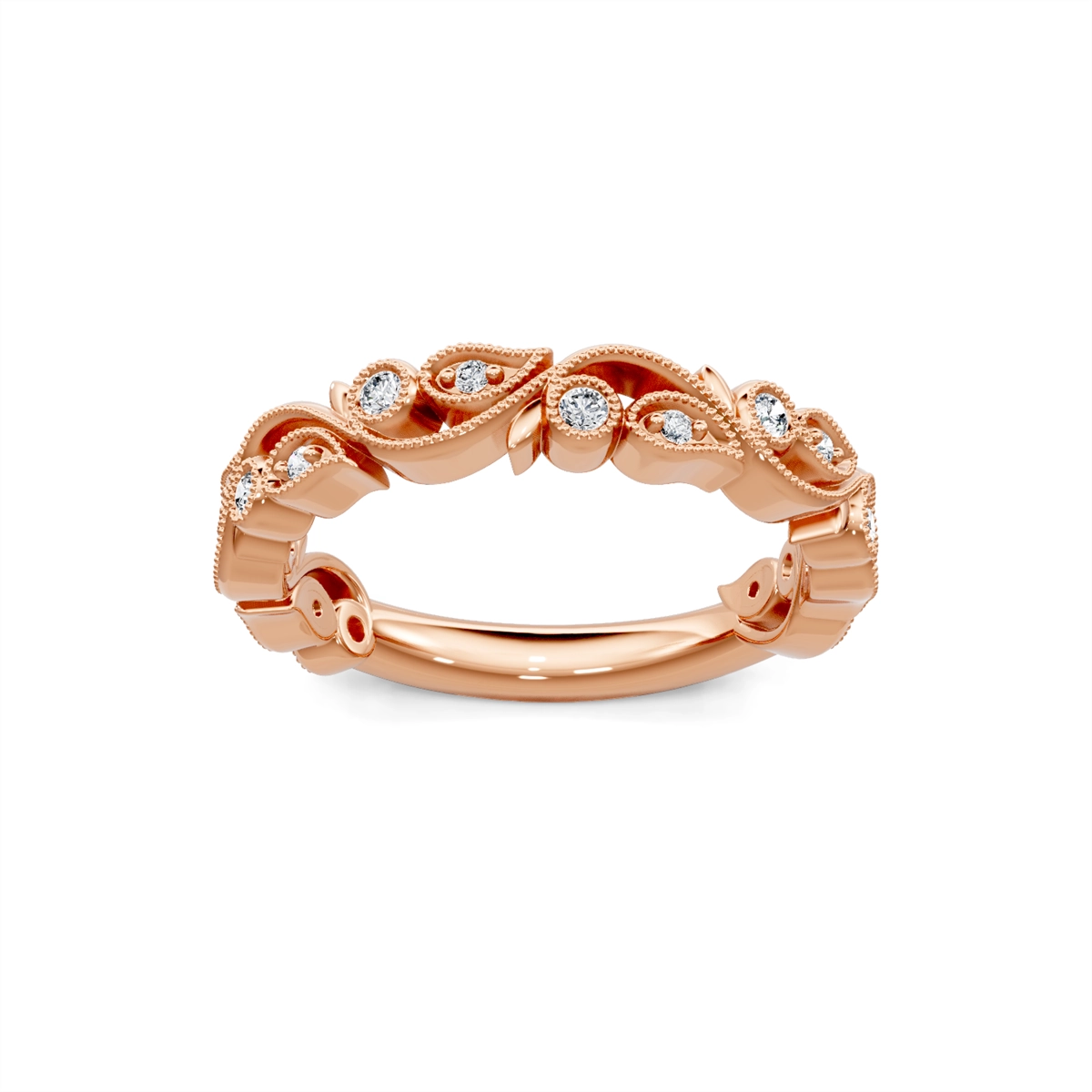 Wedding Bands Wedding Rings in Rose Gold containing Diamond 463292