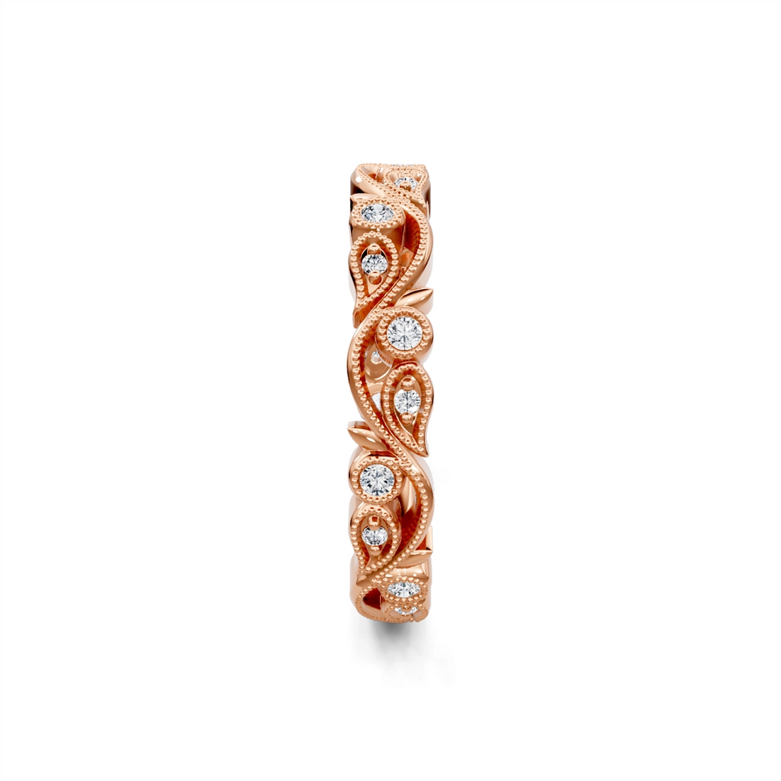 Wedding Bands Wedding Rings in Rose Gold containing Diamond 463292