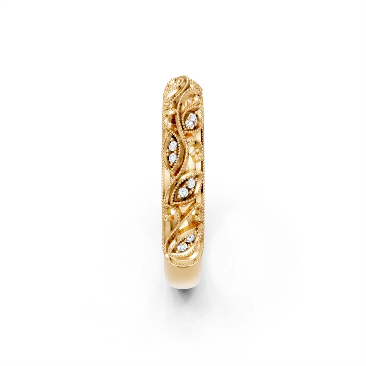 Wedding Bands Wedding Rings in Yellow Gold containing Diamond 463296