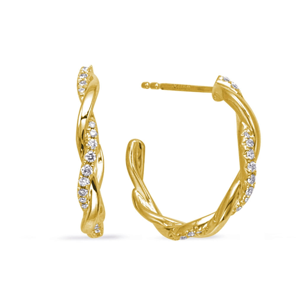 Earrings Earrings in Yellow Gold containing Diamond 463371