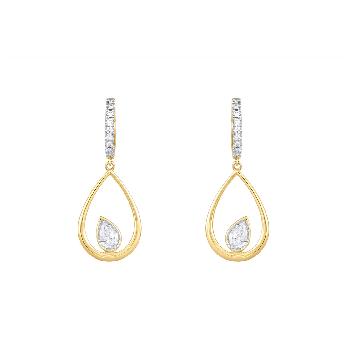 Earrings Earrings in Yellow Gold containing Diamond 463412